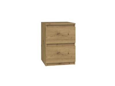 TOP E SHOP M2 Malwa Bedside tafel, 2 etages Oak Artisan