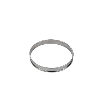 Gobel 834950 - Cerchio per Torta Alto, in Acciaio Inox, Bordi arrotolati, 20 cm, Colore: Argento.