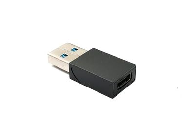 System-S Adattatore USB 3.1 tipo C femmina a 3.0 A maschio 5 Gbps 100 W in nero
