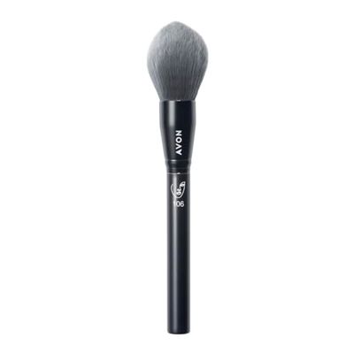 Avon All-Over Face Brush, Make-Up Brush for Flawless Application, Layering, Diffusing and Blending of Powders, Vegan Friendly with a Handle Made from Recycled Plastic.