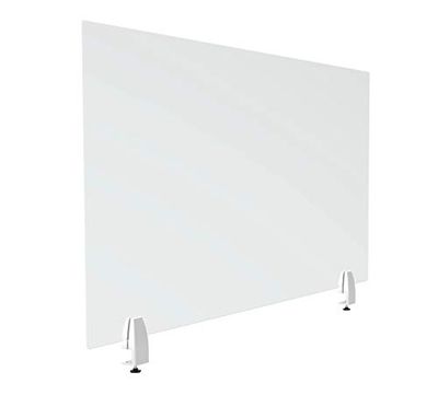 ALBA - Transparent plexiglas skrivbordsavdelare - skyddsglas - hållbar - stabil - Timy - 80 cm