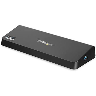 StarTech.com Docking Station USB 3.0 para 2 Monitores HDMI y DisplayPort 4K - USB 3.0 a 4x USB-A, Ethernet, HDMI y DP - Replicador de Puertos Universal para Ordenador Portátil Mac/Win (USB3DOCKHDPC)
