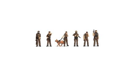 Noch® Commandement spécial de Police, modèle en Plastique, Figurines Debout pour écartement TT