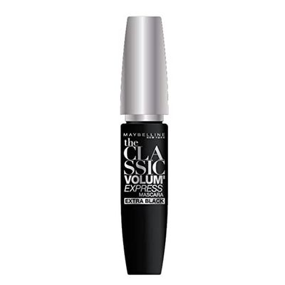 Maybelline New York The Classic Volume Express Mascara With Curved Brush - 10Ml |Extra Black