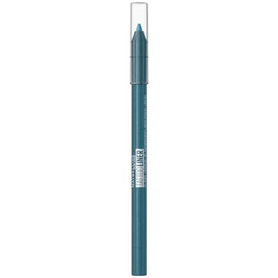 Maybelline New York, eyeliner impermeabile con texture gel resistente alle sbavature, colore intenso, penna per tatuaggi, n. 814 Blue Disco (blu)