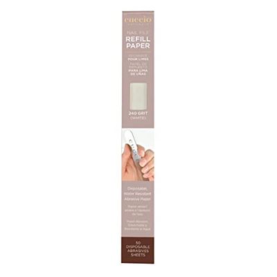 Cuccio Manicure Abrasive Paper Refills 240 grit (White) – 50 pack
