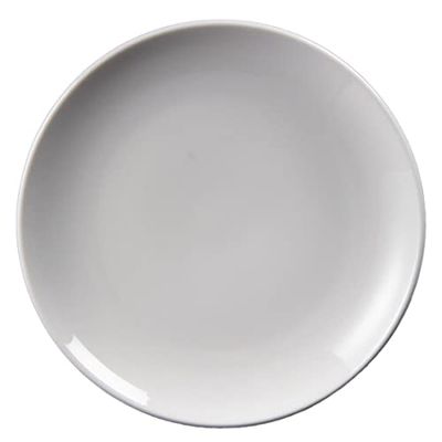 Olympia Whiteware Assiettes Coupe Rondes en Porcelaine Blanche 230mm - Empilable et Résistant au Lave Vaisselle - Paquet de 12