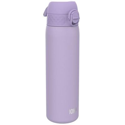 ION8 Lätt Stål Vattenflaska, 600 ml/20 oz, Oisolerad, Läcksäker, Lätt att Öppna, Säkert Lås, Diskmaskinssäker, Hygieniskt Lock, Passar i Mugghållare, Bärhandtag, Hållbar, Citron