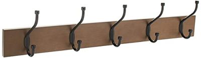Amazon Basics - Retângulo cabide de montagem em parede, castanho Barnwood