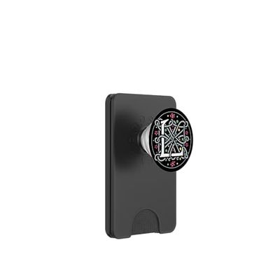 Monograma Letra L Celta Vintage Retro PopSockets PopWallet para MagSafe