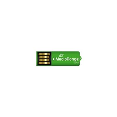MediaRange MR977 Nano USB-sticka 32 GB grön med pappersklämma funktion