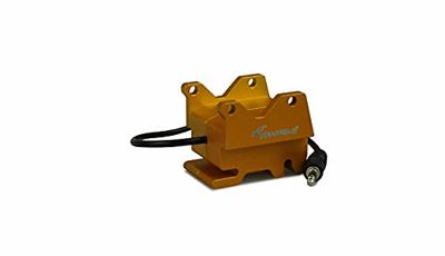 Amewi-28371 Système de Changement Rapide électronique pour Pelleteuse 1:14, Aluminium CNC, fabriqué en Allemagne, doré, 28371, Or