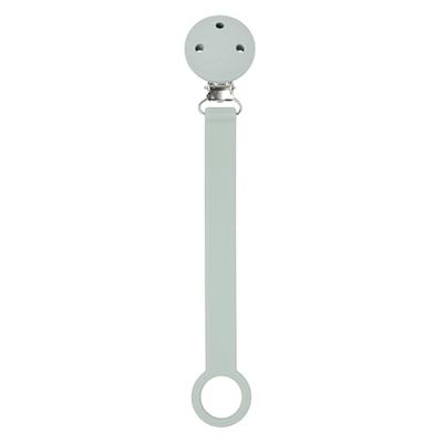 Nattou Pacifier Clip with Universal Holder Silicone, 21 cm, Light sage green