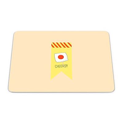 Bonamaison, Tappetino per il mouse rettangolare con stampa digitale, antiscivolo, per ufficio e casa, dimensioni: 22 x 18 cm