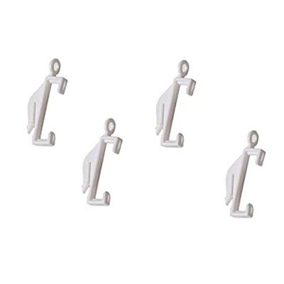 Merriway BH03996 Deslizador Cortina Extra Cenefa Lux, Blanco, pack de 30, Set Piezas