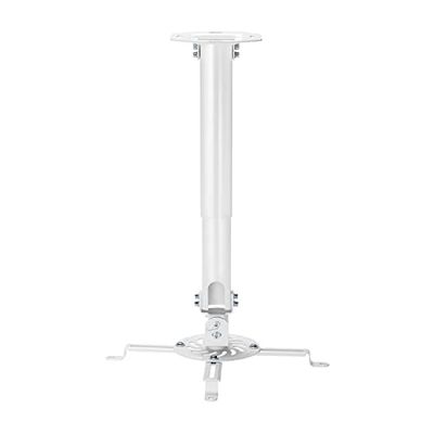 AISENS - CP04TSRE-133 - Support Universel éco-Rotatif, inclusif et Extensible de Plafond pour PROJECTEUR 13.5KG, Blanc