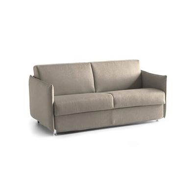 Talamo Italia - Canapé Fixe 3 Places Virna, Canapé linéaire pour Salon, rembourré, déhoussable, qualité 100% Made in Italy, 200x95 h90 cm, Tourterelle