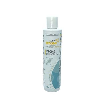 ActivOzone Ozone Shampoo, All Hair Types Shampoo with Olive & Sunflower Ozonized Oils, Natural Surfactants, Oatmeal & Bergamot & Rosemary Essential Oils, Sulfate Free, 250 ml