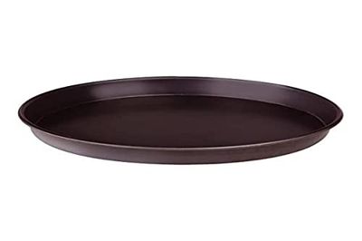Pentole Agnelli COFE43B20 Molde redondo de chapa azul para pizzas, preto, 20 x 20 x 2,5 cm, 1 unidade