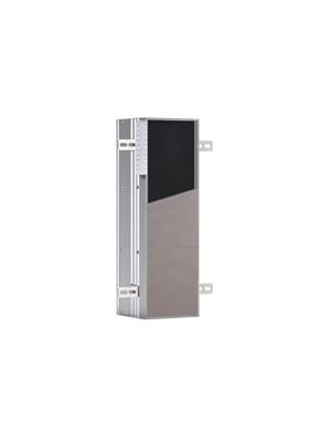 EMCO Asis Plus inbouw-toiletmodule met toiletpapierhouder, badkamerkast voor onzichtbare opbergruimte, hoge kast met push-to-open-functie en 3 vakken, deuraanslag rechts