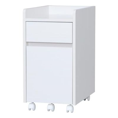 Iris Ohyama, Mueble de almacenaje / Mueble con repisa / Escritorio con repisas y ruedas / Mueble escritorio, Diseño, oficina, estudio - Chest of Drawer - FDK-3059 - Roble Blanco