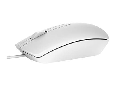 Dell MS116 - Mouse - Optical - Wired - USB - White - for Latitude 3310 2-in-1, 5310, Optiplex 5250, 90XX, Precision 3431, Vostro 34XX