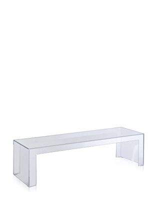Kartell Invisível Side mesa, vidro, H. 31,5 cm, 120 x 31,5 x 38 cm