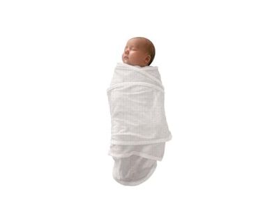 BÉABA, Manta para bebés, manta Miracle, acalma o bebé, tecidos Oekotex, 100% algodão Jersey, 0-3 meses, folhas e branco