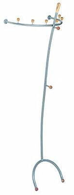HAKU Möbel garderobe Murale alu, Bois Massif, métal - Dim.: L 67 cm x H 189 cm x P 51 cm, Style: Modern
