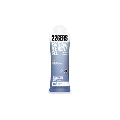 226ERS Isotonic Gel | Gel Enérgetico Isotónico Vegano con 22 g de Ciclodextrina como Hidrato, Mentolado, Sin Gluten, Menta con Arándanos - 1 gel