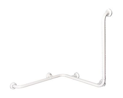 Thermomat 132-I-B Corrimano ad Angolo con Montante a Sinistra, 670 x 670 x 780 mm, Bianco