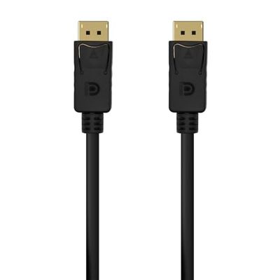 Velocraze Displayport Câble v1.2, 4 K @ 60 Hz, dp/m-dp/m, noir, 0,5 m, idéal pour la connexion d'appareils haute définition.
