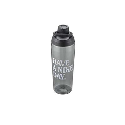 Nike Unisex – vuxen TR Hypercharge Chug Bottle drickflaska, antracit svart/ljus marinblå, 709 ml