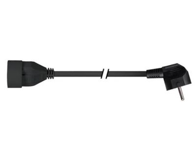Perel EC01.5B-90 Câble électrique - Noir - 1,5m
