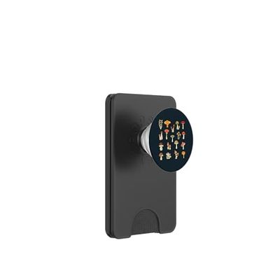 Mushrooming Mushroom Species PopSockets PopWallet for MagSafe