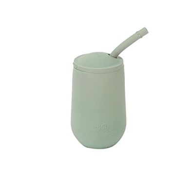 ez pz Happy Cup met deksel en rietje, salie, vanaf 24 maanden