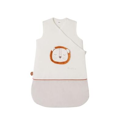 NOUKIES – Saco de Dormir de Invierno con Cierre de Cremallera – Poliéster/algodón, Blanco Babou, 70