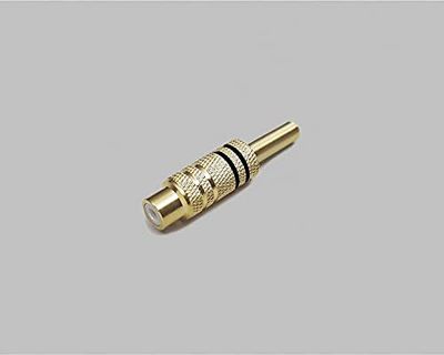 BKL Electronic 0101105 Cinch/RCA vrouwelijk, recht Aantal polen (nummer): 2 mono zwart 1 pc(s)