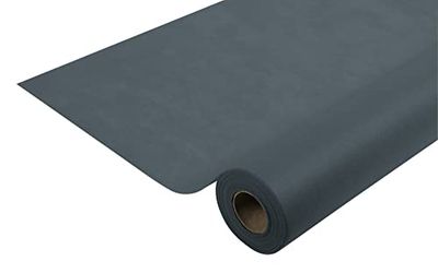 Disposable spun bound non-woven tablecloth - Roll 50 M long X 1.20 M wide - Tear-proof, water-repellent and wipe able fabric - anthracite