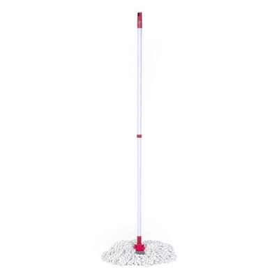 Kleeneze® KL087799EU7 Power Clean - Mop abrasivo con testa di ricambio, ultra assorbente, filato antigraffio, manico allungabile, microfibra