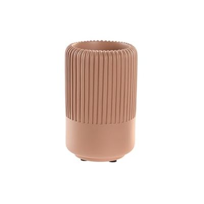 VASO CEMENTO 7X7X11 MATE TERRACOTA
