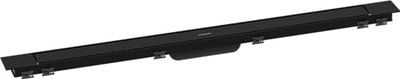 hansgrohe RainDrain Match Plus - Caniveau de douche linéaire 1000 mm, Siphon de sol avec cadre réglable en hauteur, Noir mat, 56217670