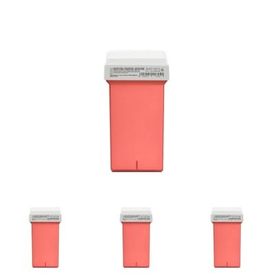 RESTASE | Cera Depilatoria Liposolubile Roll On, Biossido di Titanio, per Pelli Secche, Sensibili e Delicate, 50 ml, Made in Italy (Confezione da 4)