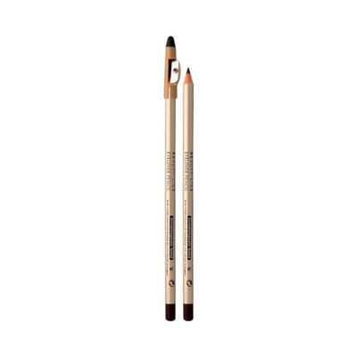 Eveline Cosmetics Eveline Lápiz de ojos marrón largo con sacapuntas integrado, aplicación precisa, textura perfecta, resistente a las manchas