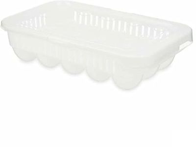 Kinvara Lot de 12 coquetiers en Plastique Transparent 17,5 x 7 x 28,5 cm