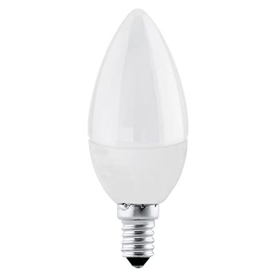 EGLO Led E14, lampadina a candela, lampada Led da 5 watt (equivalente a 40 watt), 470 lumen, bianco neutro, 4000 Kelvin, lampadina C37, Ø 3,7 cm