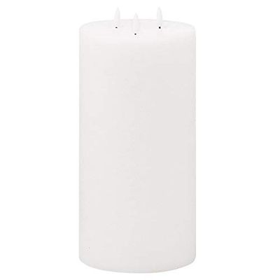 Hill 1975 20869 Luxe Collection Natural Glow 6x12 LED White Candle, Plastic, Wax, Mixed, One Size