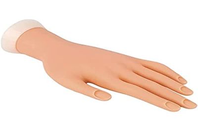 LEOFLA Faux Main avec Support idéal pour la Reconstruction des Ongles