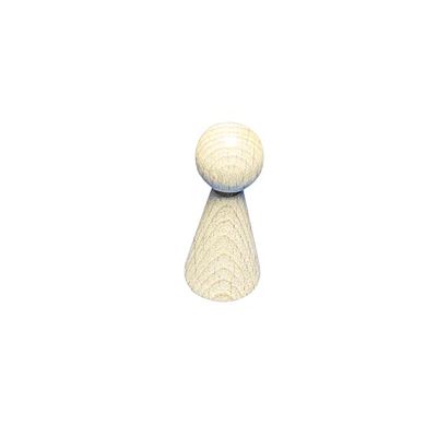 Rayher Birillo in Legno Grezzo, 37 Mm, Ø 15 Mm, 6107600