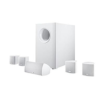 Canton Movie 95 conjunto de altavoces 5.1 canales 620 W Blanco - Set de altavoces (5.1 canales, 620 W, Cine en casa, Blanco, De 2 vías, 200 W)